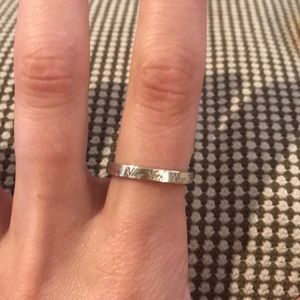 Tiffany & Co. Notes Ring Sterling Silver